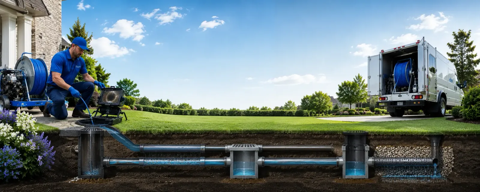 Outdoor drain cleaning information for Oakley, MI